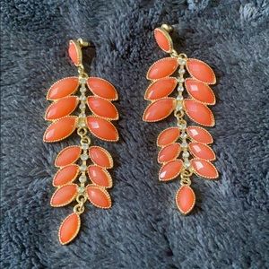 NWOT Coral earrings